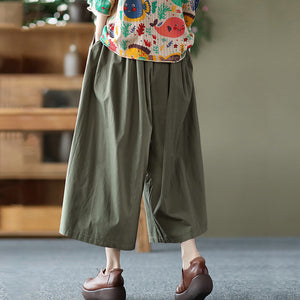 Quần baggy lưng thun ống rộng ba khuy kiểu - NU6772
