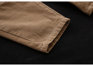 Quần baggy retro lưng thun trần gối - NU8035