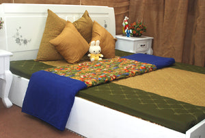 BỘ CHĂN GA THÔ HÀN QUỐC HOẠ TIẾT ĐÀN GÀ VÀ BÍ NGÔ - CG00452 - kamaka.vn - thời trang nhật