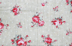 BỘ CHĂN GA COTTON THÔ HOẠ TIẾT HOA LÁ - CG00454 - kamaka.vn - thời trang nhật