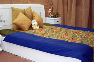 BỘ CHĂN GA THÔ HÀN QUỐC HOẠ TIẾT ĐÀN GÀ VÀ BÍ NGÔ - CG00452 - kamaka.vn - thời trang nhật