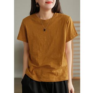 Áo T-shirt ngắn tay cổ tròn một màu - NU5519