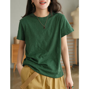 Áo T-shirt ngắn tay cổ tròn một màu - NU5519
