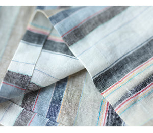 Quần baggy linen kẻ sọc ống rộng - NU5382