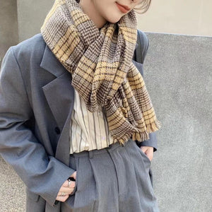 Khăn quàng cashmere kẻ sọc - NU6236