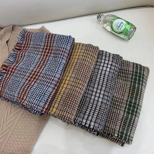 Khăn quàng cashmere kẻ sọc - NU6236