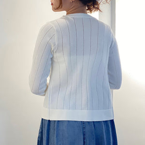 Áo khoác len cardigan dài tay khuy lớn - NU8496